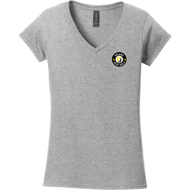 Upland Disc Golf Softstyle Ladies Fit V-Neck T-Shirt