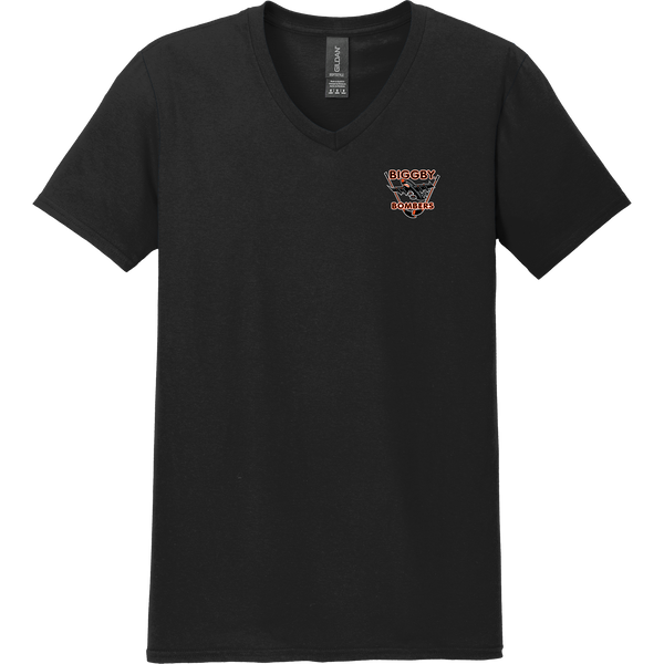 Biggby Bombers Softstyle V-Neck T-Shirt