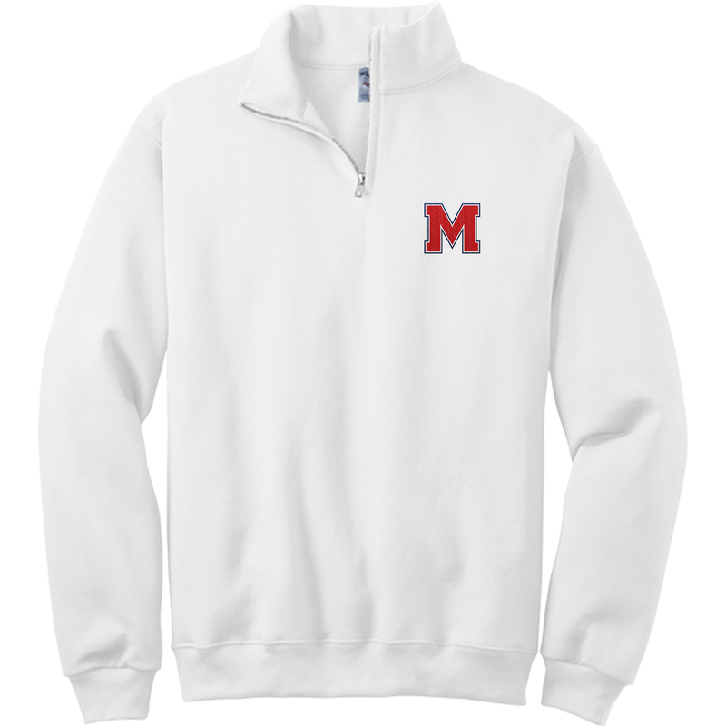 Mount St. Charles NuBlend 1/4-Zip Cadet Collar Sweatshirt