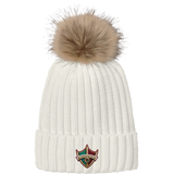 Delaware Ducks Faux Fur Pom Beanie