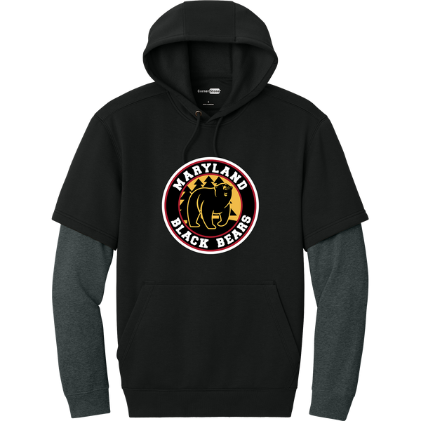Maryland Black Bears Tough Fleece Layered Hoodie