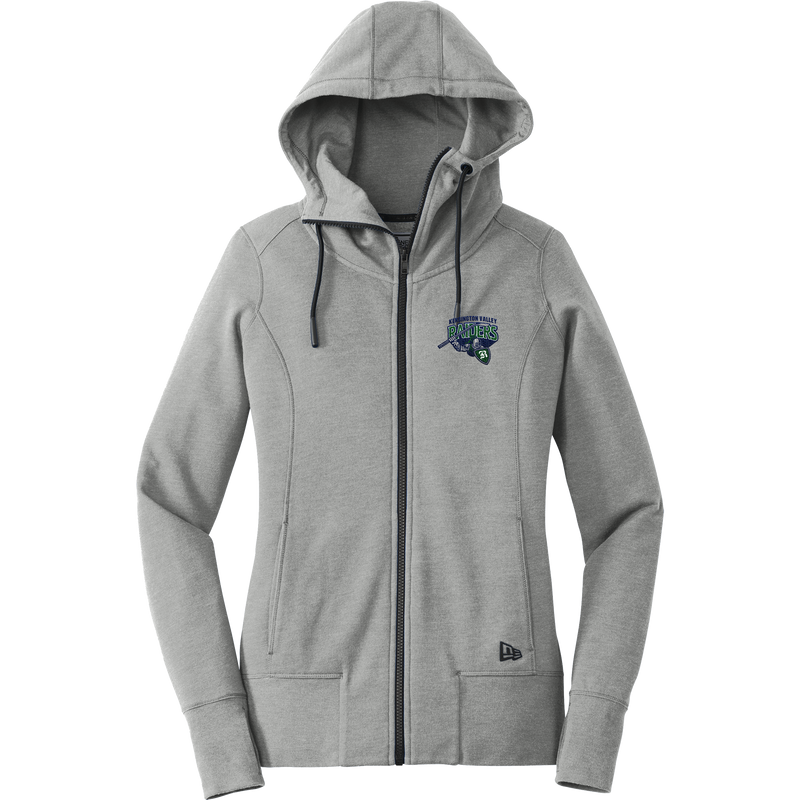 Kensington Valley Raiders New Era Ladies Tri-Blend Fleece Full-Zip Hoodie