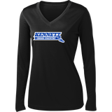 Kennett Track Ladies Long Sleeve PosiCharge Competitor V-Neck Tee