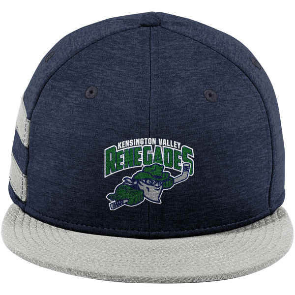 Kensington Valley Renegades New Era Shadow Heather Striped Flat Bill Snapback Cap