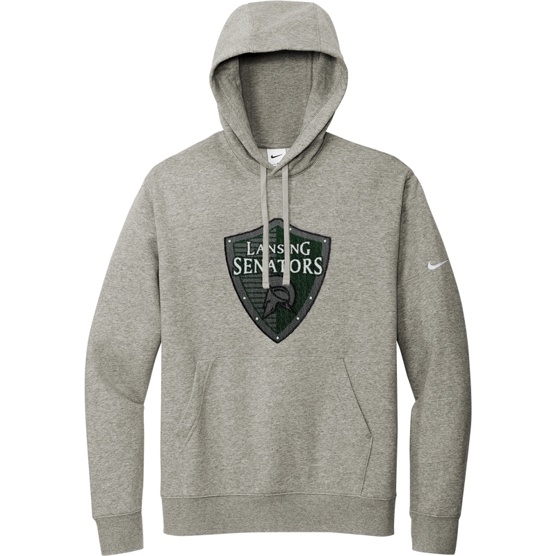 Lansing Senators Nike Club Fleece Sleeve Swoosh Pullover Hoodie