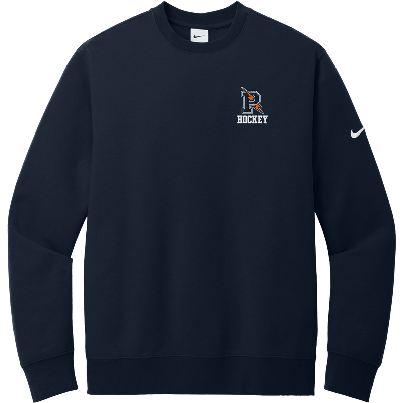 Powers Hockey Nike Club Fleece Sleeve Swoosh Crew
