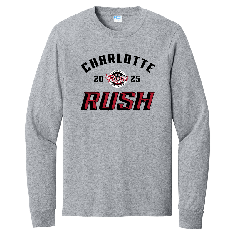 Charlotte Rush Youth Long Sleeve Core Cotton Tee
