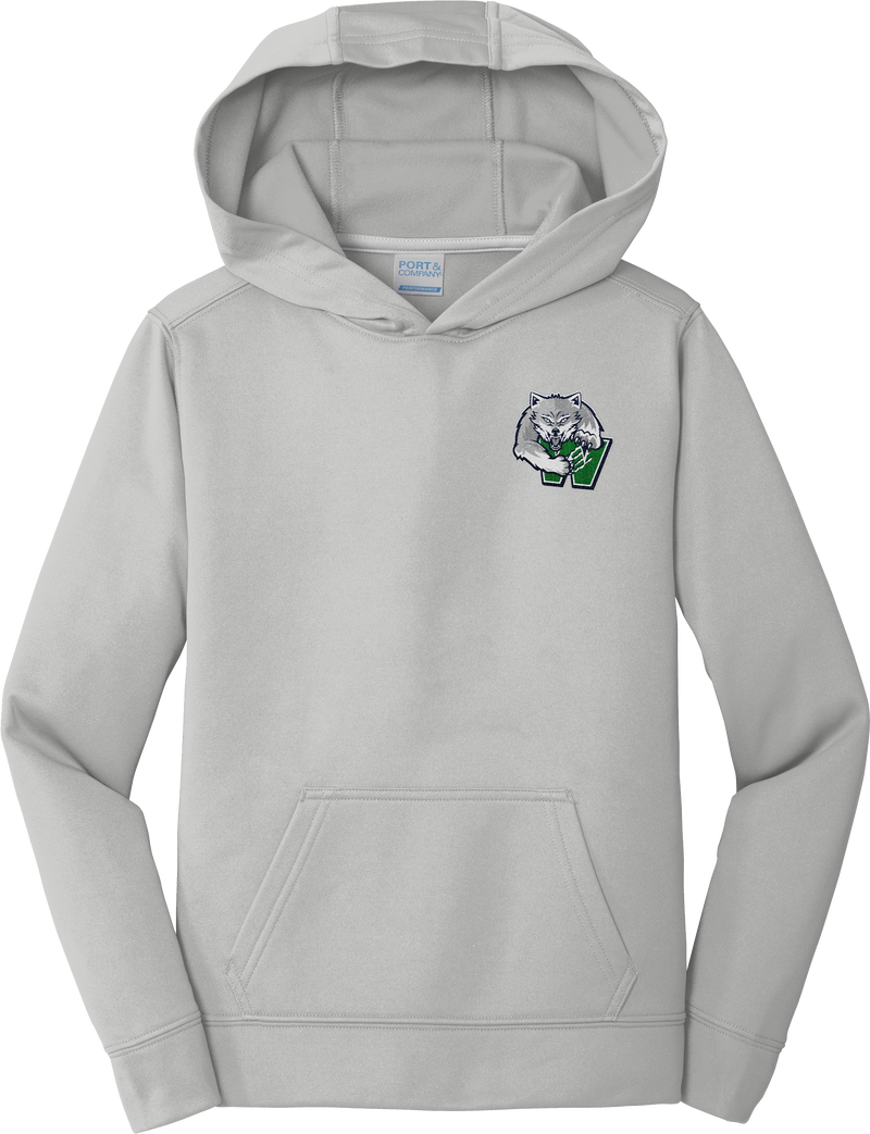Woodbridge Wolfpack Youth Performance Fleece Pullover Hooded Sweatshirt