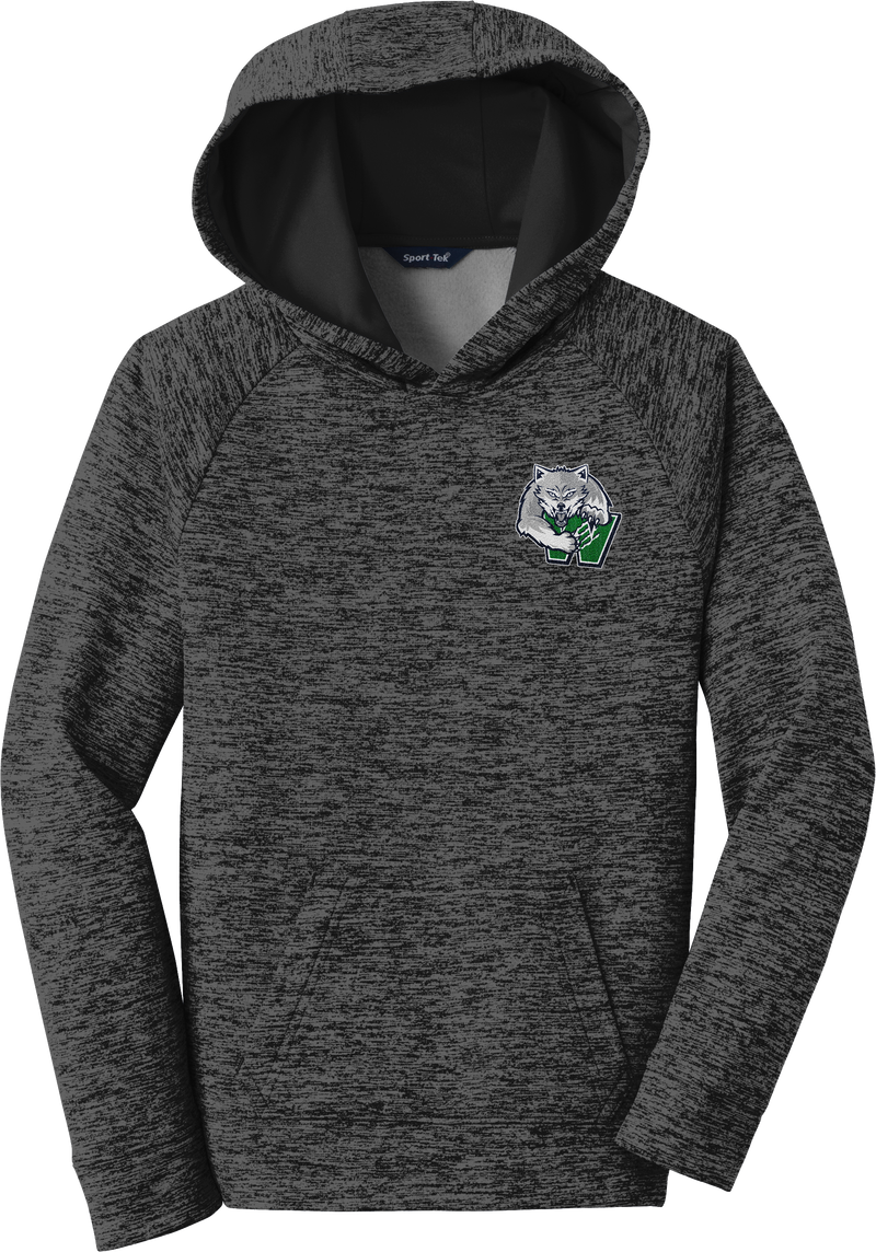 Woodbridge Wolfpack Youth PosiCharge Electric Heather Fleece Hooded Pullover