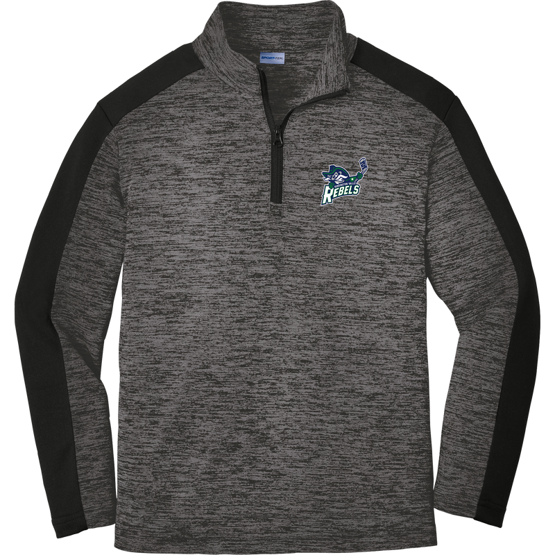 Kensington Valley Rebels Youth PosiCharge Electric Heather Colorblock 1/4-Zip Pullover
