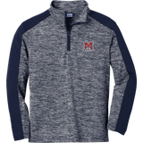 Jr. Mounties Youth PosiCharge Electric Heather Colorblock 1/4-Zip Pullover